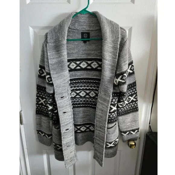 Button Front Wool Sweater - Picture 2 of 3